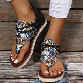 Sandals : Dames Sandalen - Ergonomische Orthopedische Schoenen voor Maximale Comfort in Grijs van Pantino