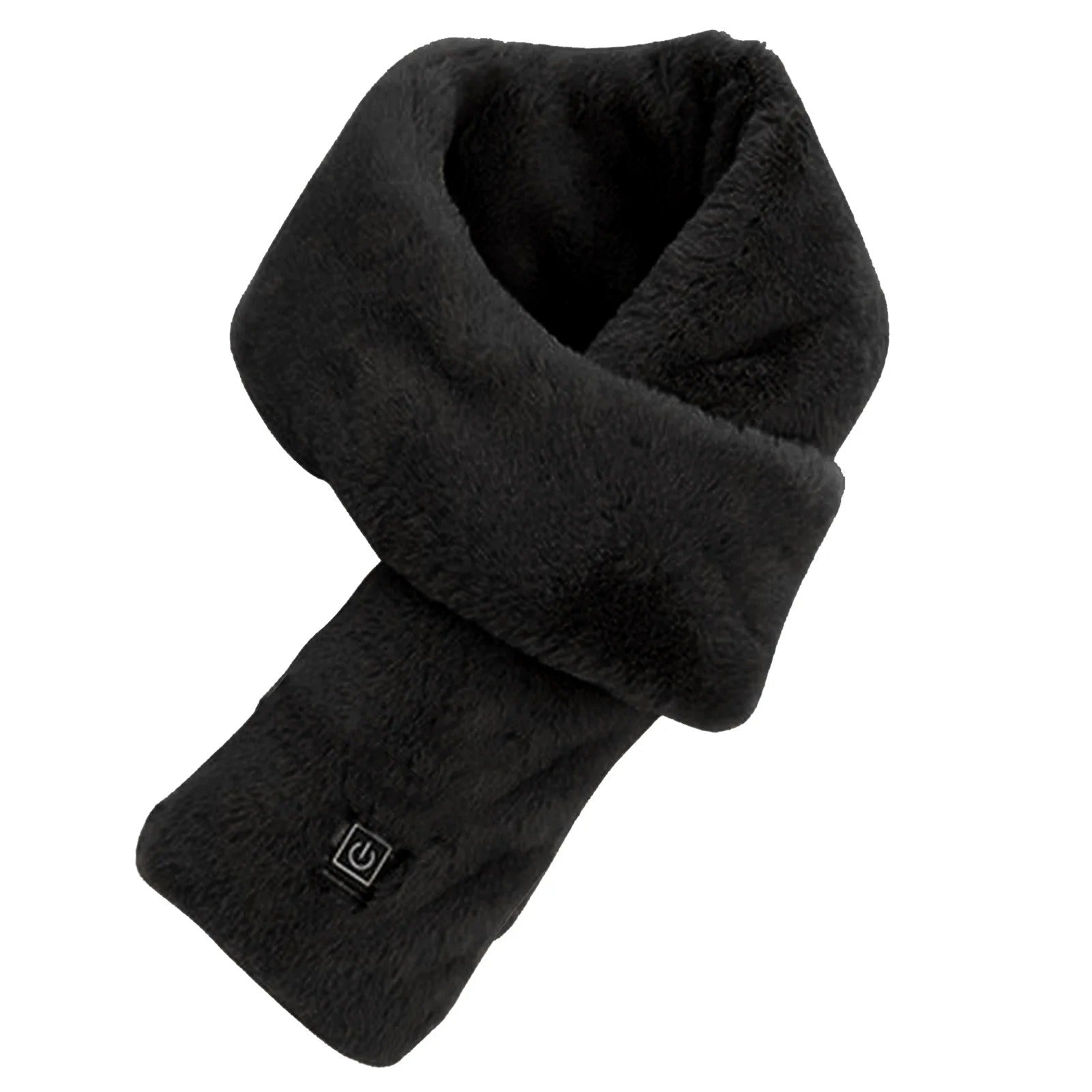 Heated Scarf : Verwarmde Sjaal Zwart - Knusse Warmte Hals Winter - Fleece in van Pantino
