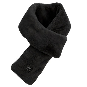 Heated Scarf : Verwarmde Sjaal Zwart - Knusse Warmte Hals Winter - Fleece in van Pantino
