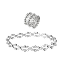 Bracelet : Armband Zilver - Elegante Ring (1 + 1) 2-In-1 in Zilver van Pantino