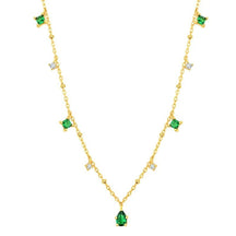 Necklace : Ketting Goud - Crystal Emily in Goud van Pantino