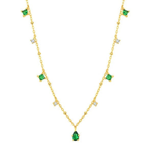 Necklace : Ketting Goud - Crystal Emily in Goud van Pantino