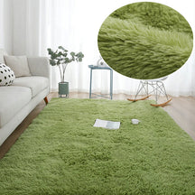 home & garden : Pluizig Vloerkleed Grijs - Zachte Woonkamer Slaapkamer Tapijt - Polyester in Groen 160x230 cm van Pantino