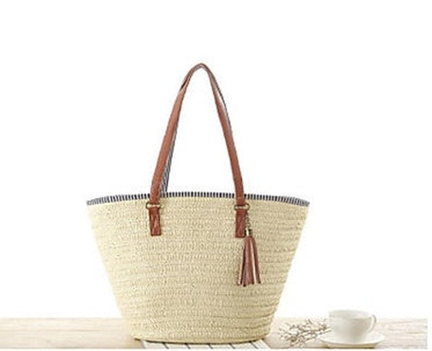 bags : Handtas Groen - Geweven Casual in van Pantino