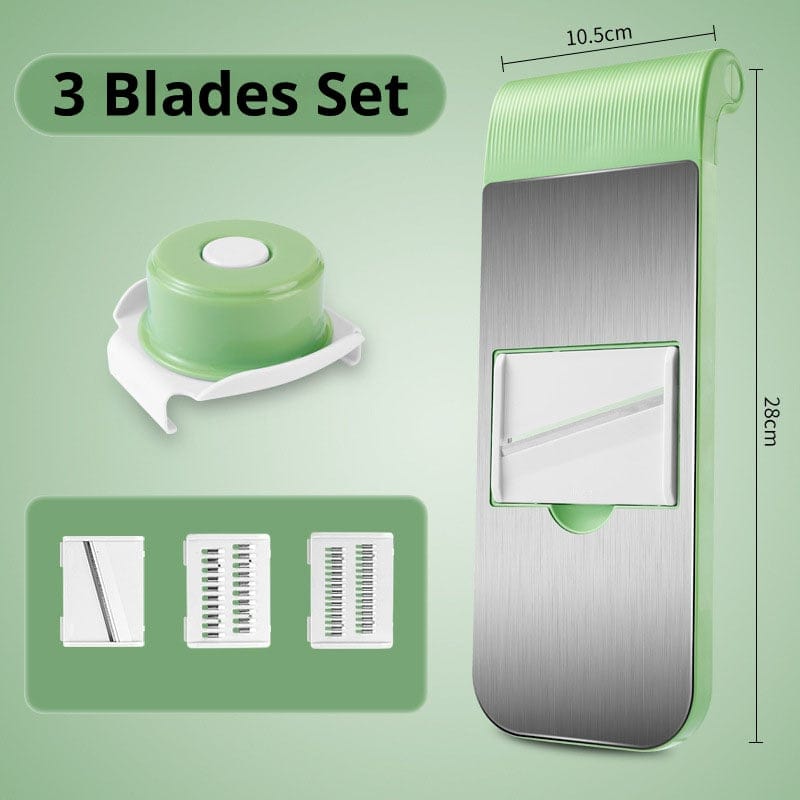 home & garden : VegetableCutter - Multifunctionele Groentesnijder in 3 lakenset van Pantino