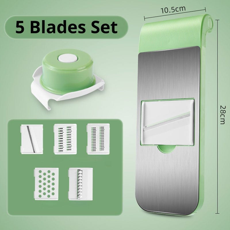 home & garden : VegetableCutter - Multifunctionele Groentesnijder in 5 bladset van Pantino
