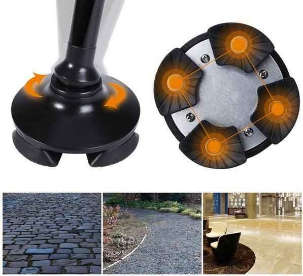 other : Veiligste Wandelstok Lichtfunctie + Alarmknop - Zwart in van Pantino