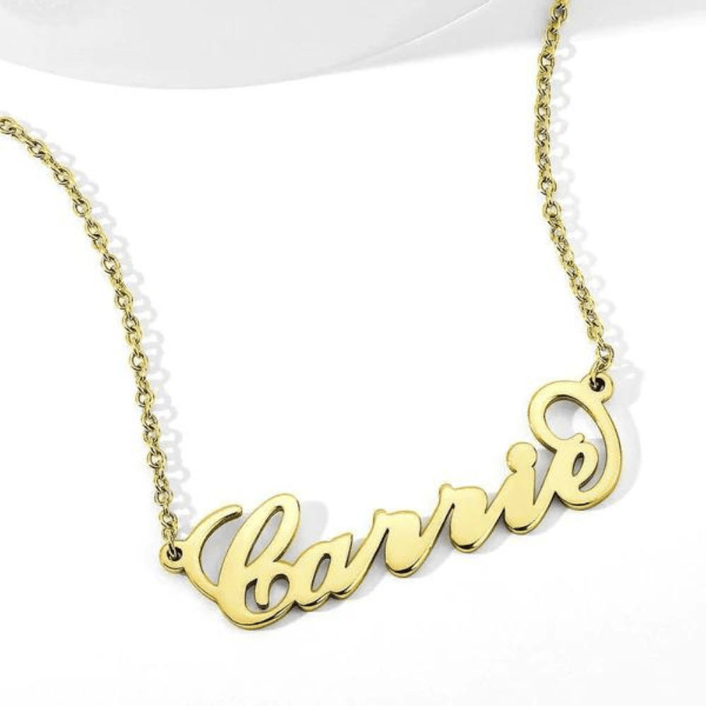 Necklace : Ketting Goud - Elegante Klassiek Naamketting in van Pantino