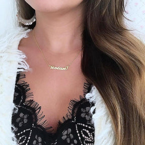 Necklace : Ketting Goud - Elegante Klassiek Naamketting in van Pantino
