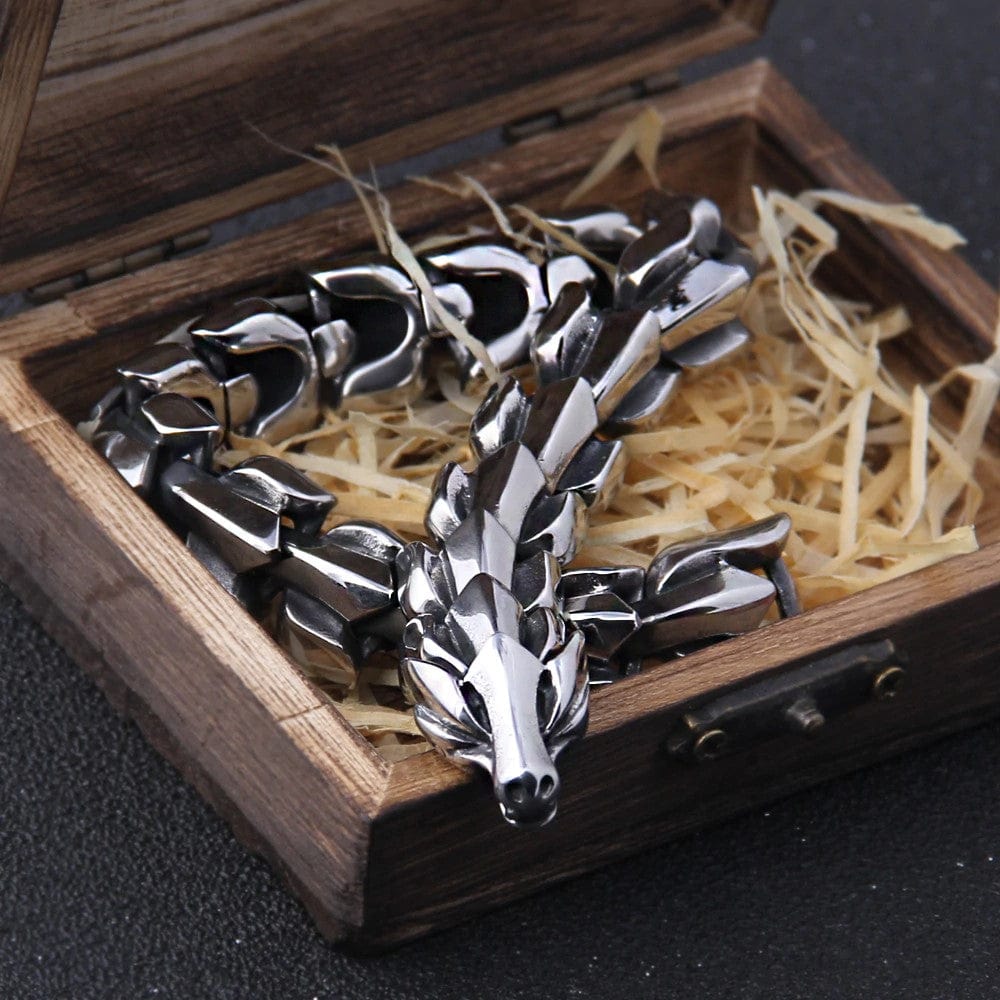 Bracelet : Armband Kinderen - Viking Ouroboros Vintage in van Pantino