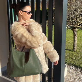 bags : Kaia Vegan Leren Hobo Tas - Wijnrood in van Pantino