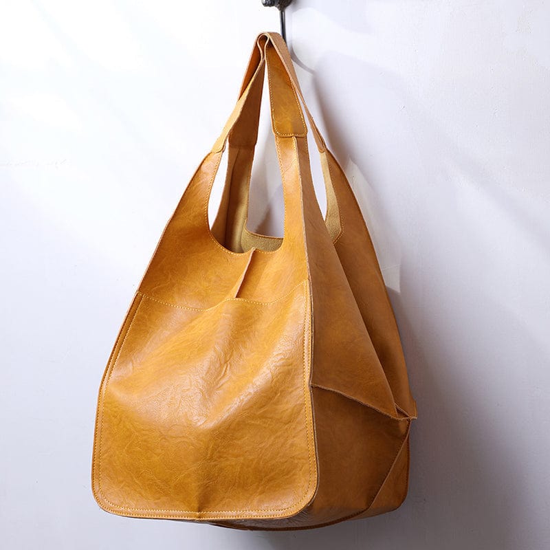 bags : Vintage Bag - Toegankelijke en Toch Elegante Tas - Geel in Geel van Pantino