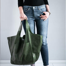 bags : Vintage Bag - Toegankelijke en Toch Elegante Tas - Geel in Groen van Pantino