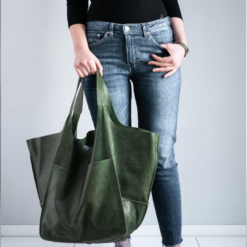 bags : Vintage Bag - Toegankelijke en Toch Elegante Tas - Geel in Groen van Pantino
