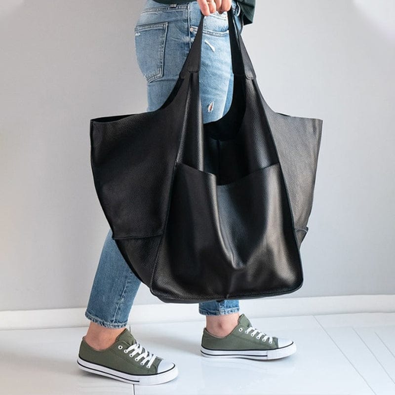 bags : Vintage Bag - Toegankelijke en Toch Elegante Tas - Geel in Zwart van Pantino