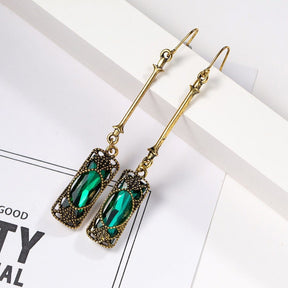 Earrings : Vintage Emerald Earrings - Unieke Bergkristallen in van Pantino