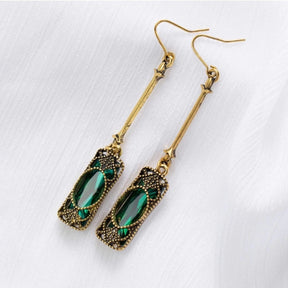 Earrings : Vintage Emerald Earrings - Unieke Bergkristallen in van Pantino