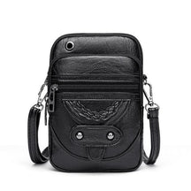 bags : Schoudertas Dames Bruin - Vintage Leren - Jaida in Zwart van Pantino