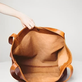 bags : Schoudertas Dames Bruin - Vintage Leren - Janna in van Pantino
