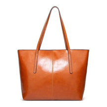 bags : Tote Bag Bruin - Vintage Oil Wax Leather in Bruin 45x12.5x30 CM van Pantino