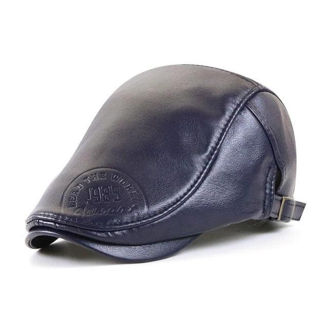Snapback Hat : Pet Heren Zwart - Visors Cap - Snapbackpetten voor met Opschrift in Donkerblauw van Pantino