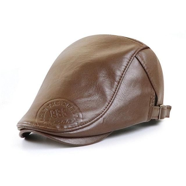 Snapback Hat : Pet Heren Zwart - Visors Cap - Snapbackpetten voor met Opschrift in Lichte koffie van Pantino