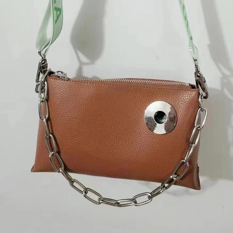 bags : Handtas Zwart - Unieke PU Leren in Bruin van Pantino