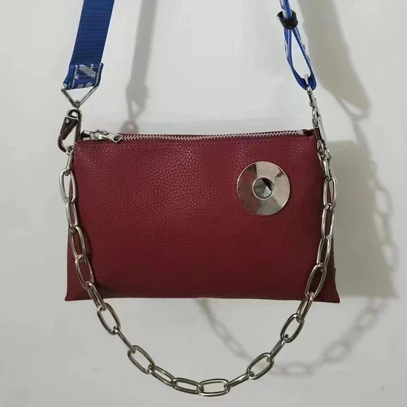bags : Handtas Zwart - Unieke PU Leren in Rood van Pantino