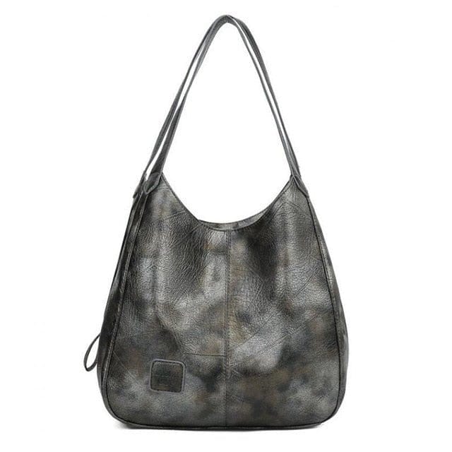 bags : Grote PU Leren Tas Leer - Zwart in Grijs van Pantino