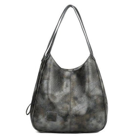 bags : Grote PU Leren Tas Leer - Zwart in Grijs van Pantino