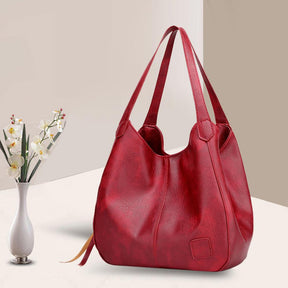 bags : Grote PU Leren Tas Leer - Zwart in van Pantino