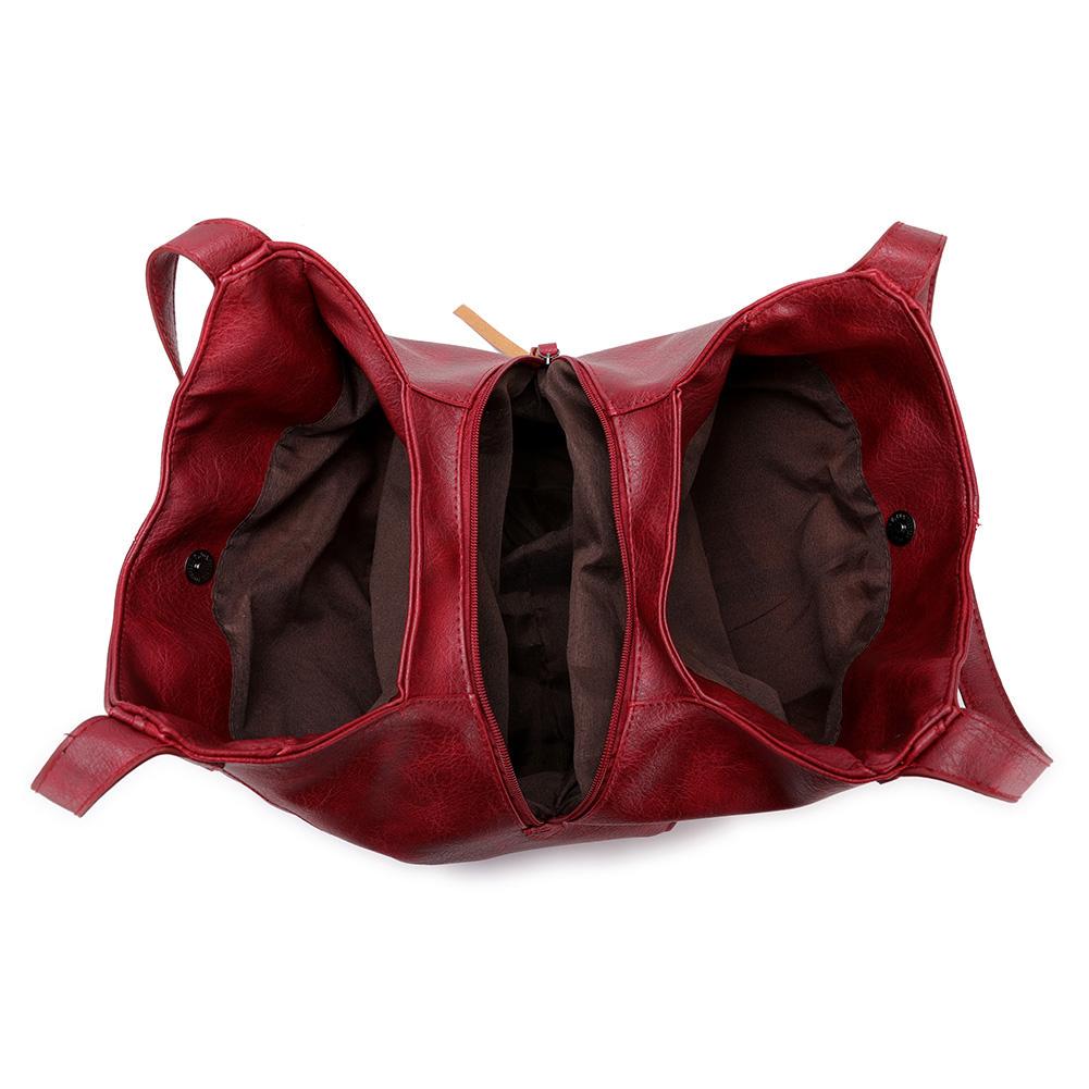 bags : Grote PU Leren Tas Leer - Zwart in van Pantino