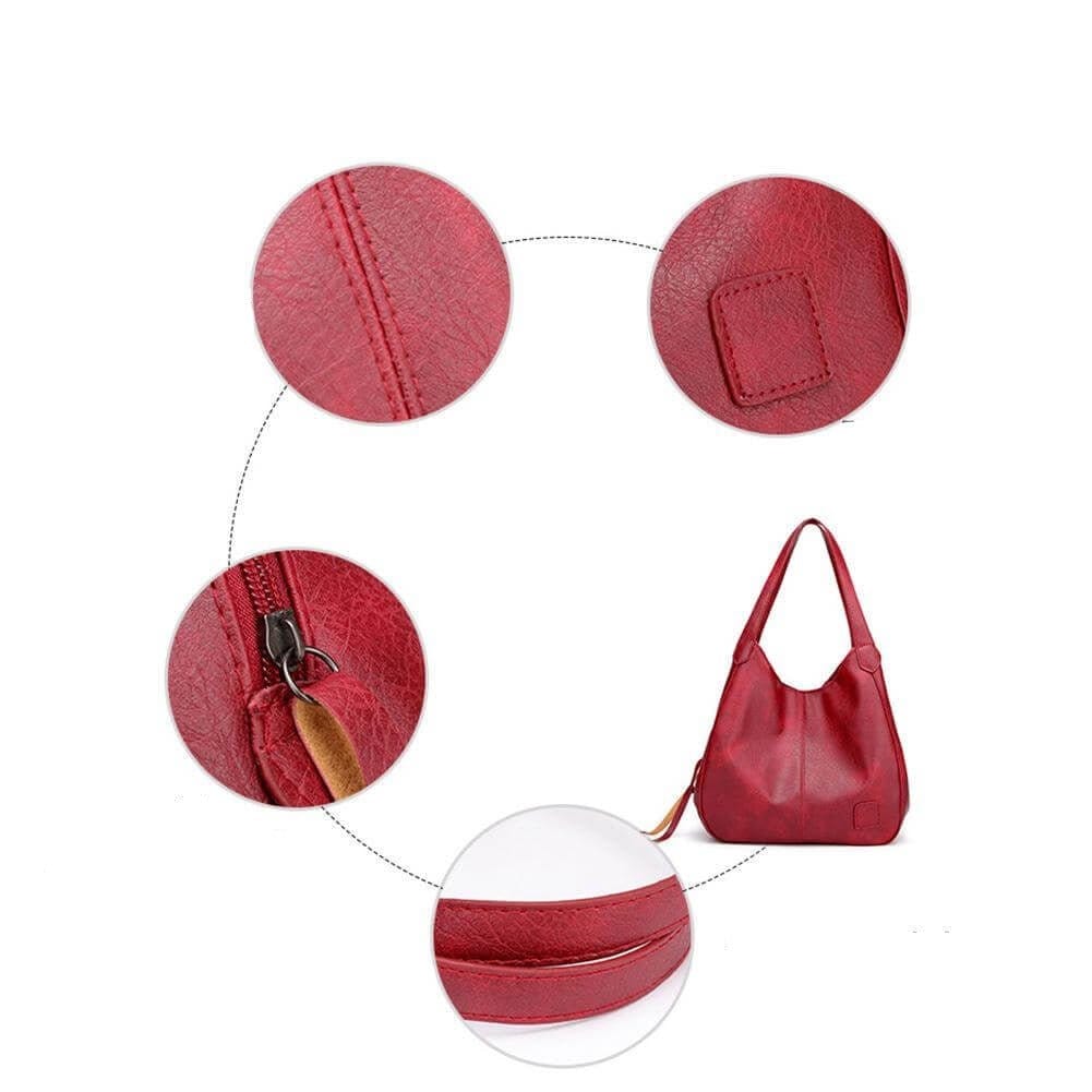 bags : Grote PU Leren Tas Leer - Zwart in van Pantino