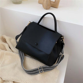 bags : Crossbody Tas Dames Zwart - Compact 27cm Imitatieleer - Kunstleer in Zwart van Pantino