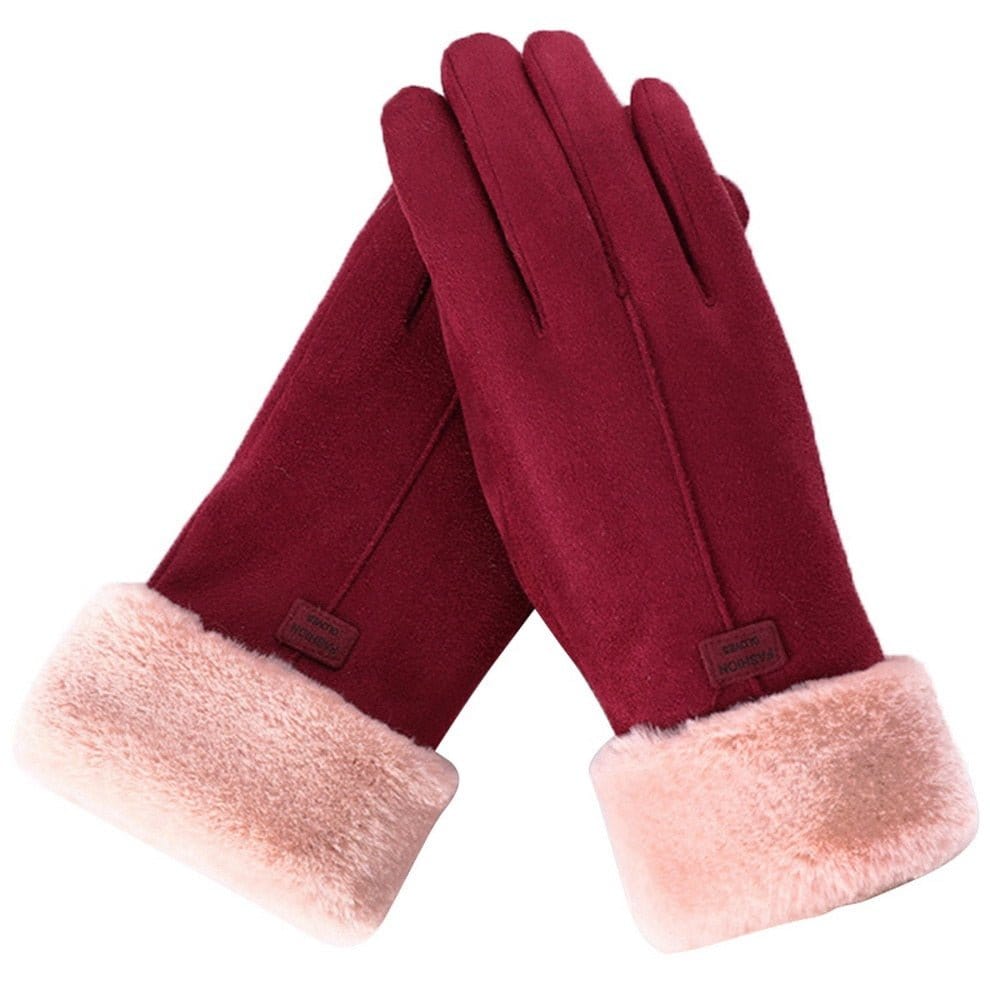 Gloves : Handschoenen Dames Blauw - Unieke en Stijlvolle in Rood van Pantino