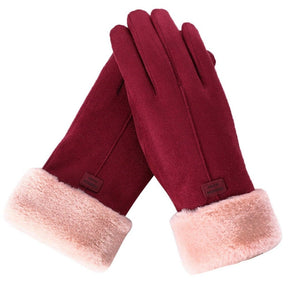 Gloves : Handschoenen Dames Blauw - Unieke en Stijlvolle in Rood van Pantino