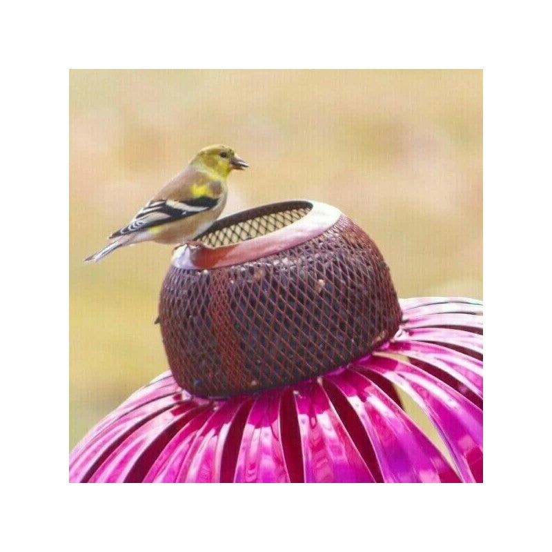 pets : Vogelvoederbak Blauw - Bloemvorm Tuin Decoratief - Kunststof in van Pantino