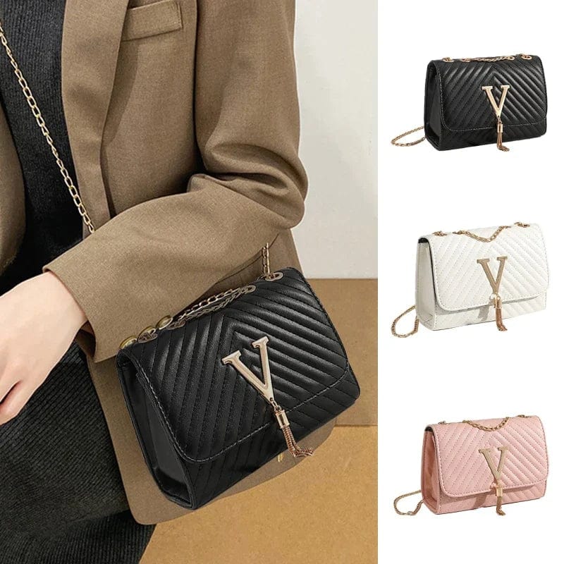 bags : Leather Shoulder Bag for Ladies in Black van Pantino