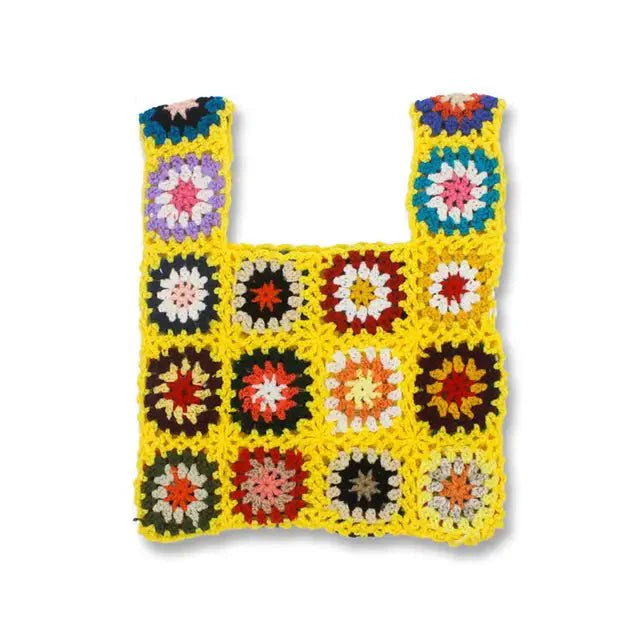 bags : Boho Geweven Tote Bag Dames - Zomer Strand Handtas - Stro in Geel van Pantino