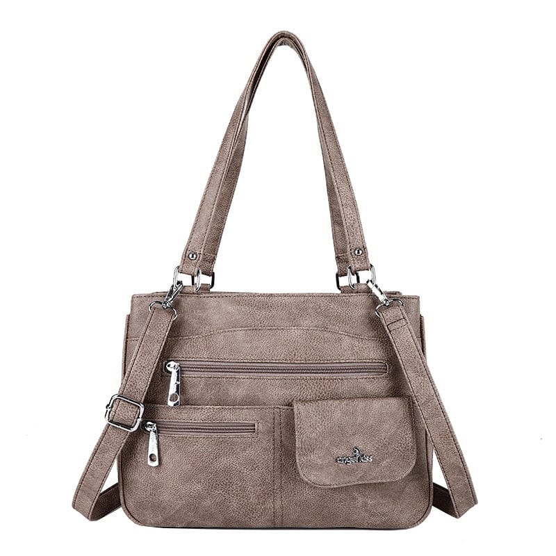 Handbag : Vrouwen Multipocket Handtas Dames - Zwart in Auburn van Pantino
