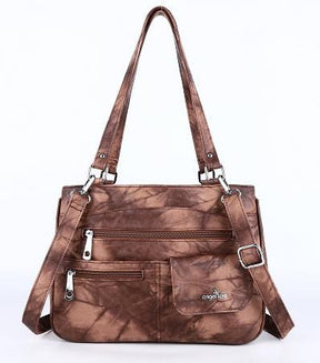 Handbag : Vrouwen Multipocket Handtas Dames - Zwart in van Pantino