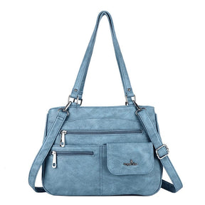 Handbag : Vrouwen Multipocket Handtas Dames - Zwart in van Pantino