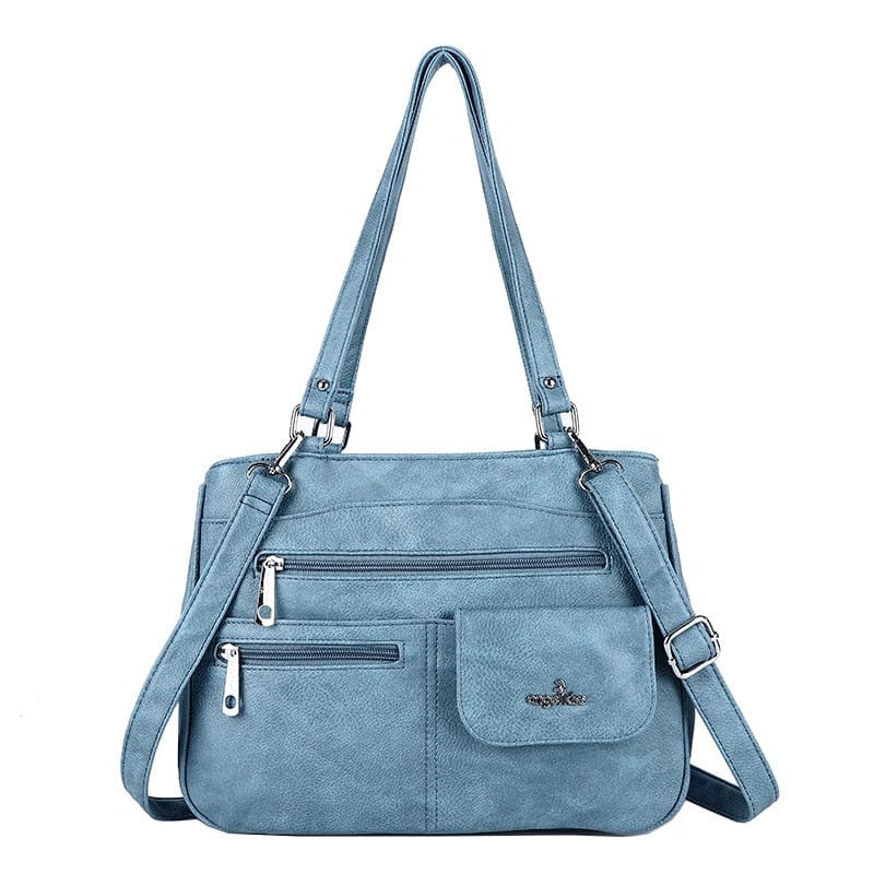 Handbag : Vrouwen Multipocket Handtas Dames - Zwart in van Pantino