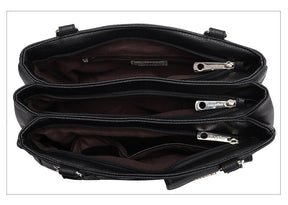 Handbag : Vrouwen Multipocket Handtas Dames - Zwart in van Pantino