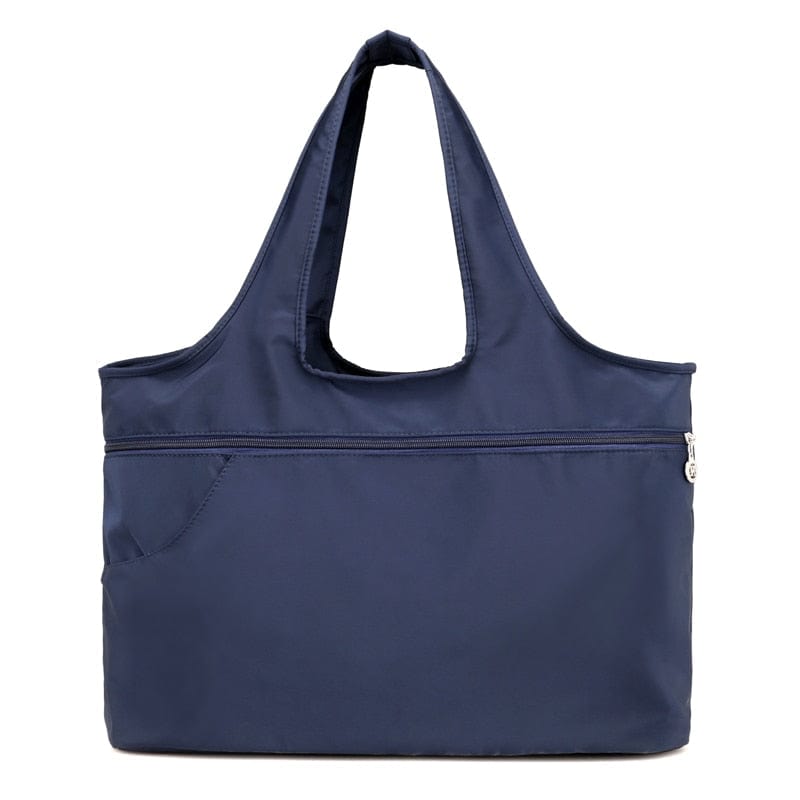 bags : Schoudertas Dames Zwart - Oxford in Diep Blauw van Pantino
