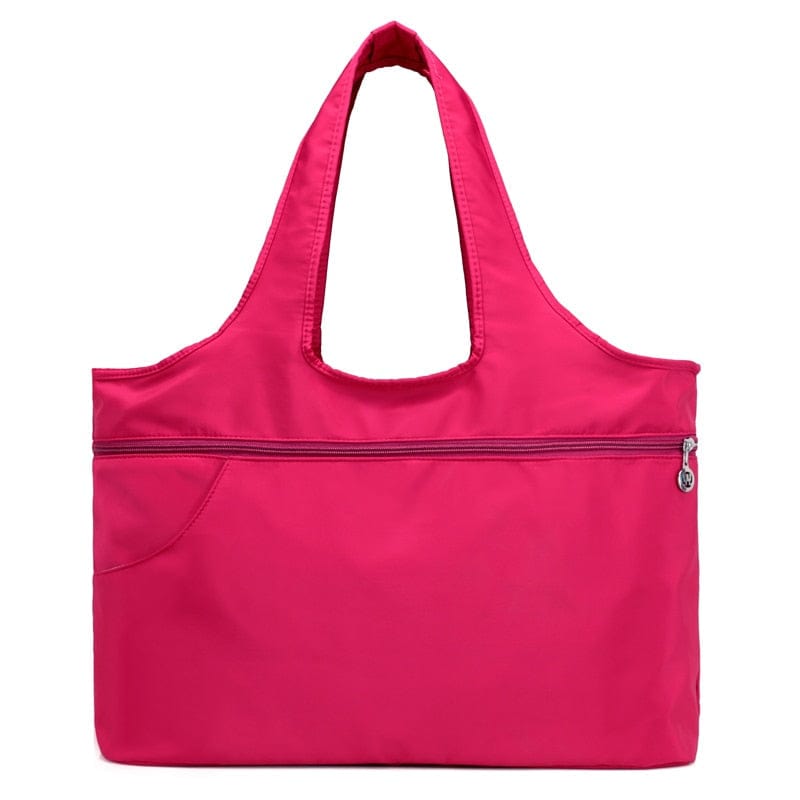 bags : Schoudertas Dames Zwart - Oxford in Rose Rood van Pantino