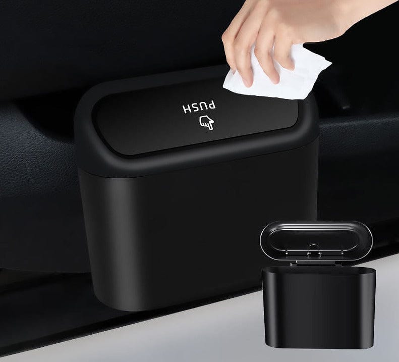 Car Trash Can : Vuilnisbak voor in de Auto - Zwart in Zwart van Pantino