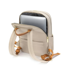 bags : Reisrugzak Dames Grijs - Multifunctionele Laptop Rugzak - Nylon in van Pantino