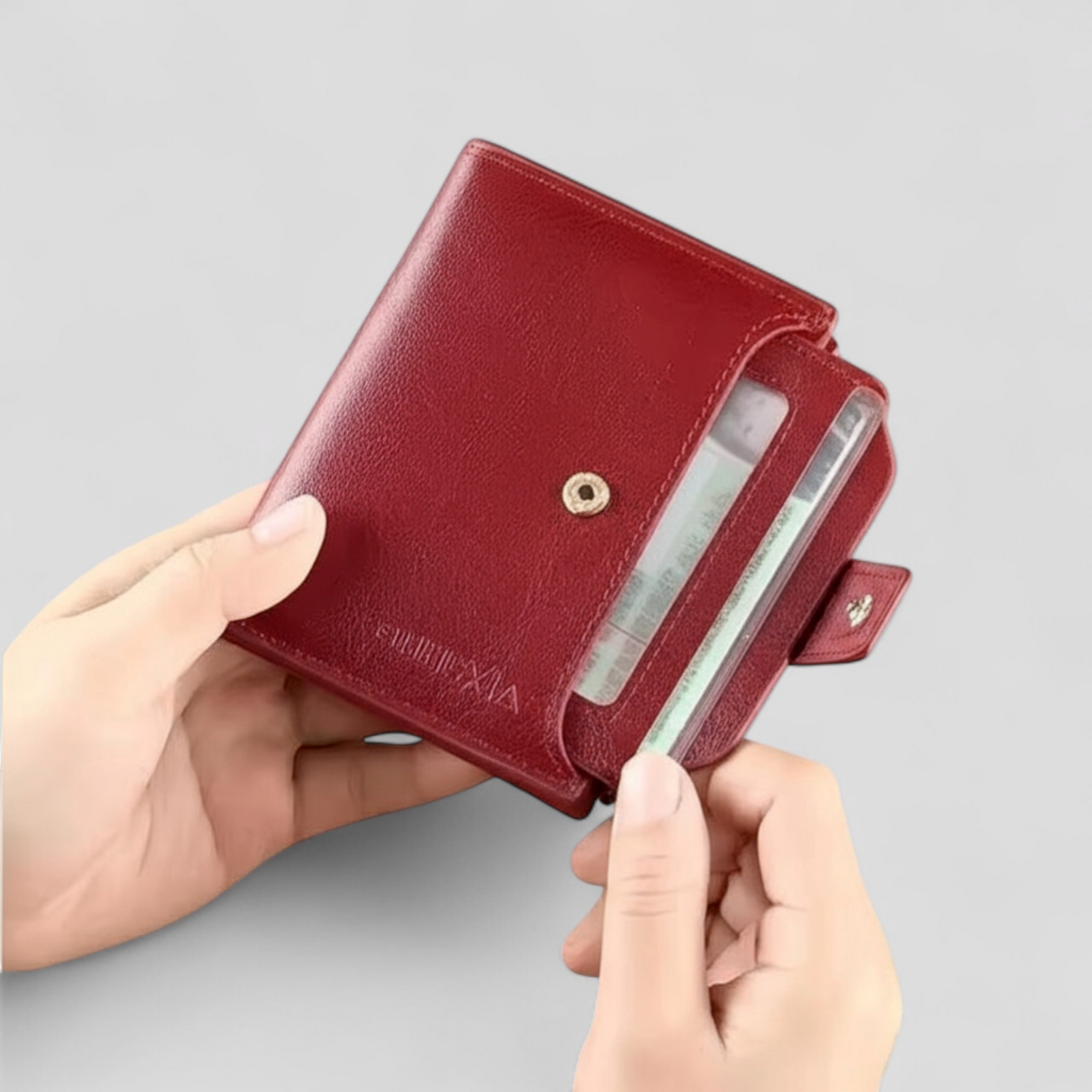 Wallet : Damesportemonnee van Leer met RFID-blokkering - Elegantie en Veiligheid - Bruin in van Pantino
