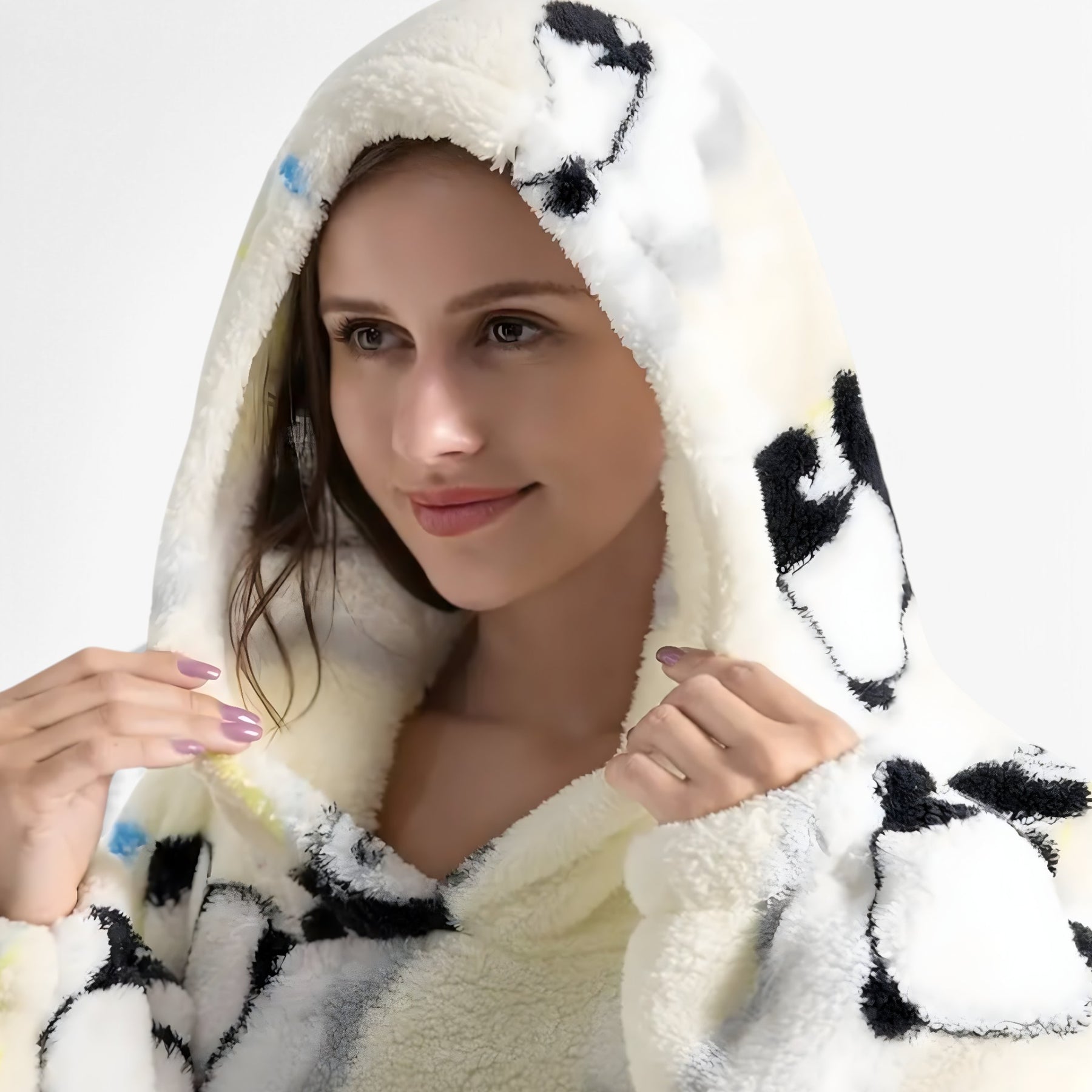 home & garden : WarmBlanket - Zachte Warme Fleece Trui Deken - Wit Panda in van Pantino